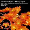 thumbnail image 6 of Morttic Thanksgiving Maple Leaf String Lights 20 Ft 40 LED Battery Operated Fall Garland Lights for Indoor Outdoor Holiday Autumn Home Party Halloween Decor, 6 of 8