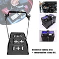 thumbnail image 4 of Dalazy Portable Car Battery Tray Metal Universal Holder For Auto Wide Applications Groove Battery Tray Portable Auto Battery, 4 of 6