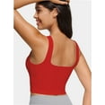 thumbnail image 4 of Women Cropped Tank Tops Sleeveless Square Neck Tanks Basic Crop Tops, 4 of 4