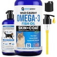thumbnail image 1 of Suplemento de aceite de pescado Plano Paws Omega 3 para gatos 240 ml, 1 of 8