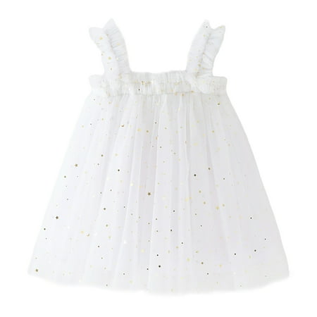 

Toddler Girls Sleeveless Star Moon Holiday Party Dress Dance Party Dresses Clothes Fancy Tween Dresses for Baby Girl Clothes for Girls Dress Long Frocks for Girls 4 Years Kids Fall Clothes Girls