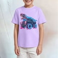 thumbnail image 2 of Gubotare Boys Athletic Shirts Shirts for Toddler Boy Funny T-Shirt Kids Game Day Short Sleeve Tee Top Size 13-14 (Light Purple,13-14 Years), 2 of 4