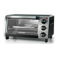 BLACK+DECKER 4Slice Toaster Oven with Natural Convection, Black