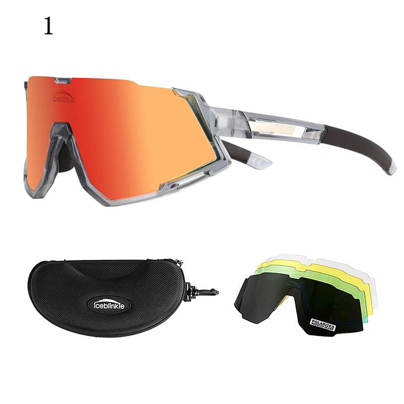 Polarized Cycling Glasses Bike Bicycle Goggles Outdoor Sport Sunglasses 5 Lens 