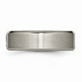 thumbnail image 3 of Solid Titanium Men's with Diamonds 7mm Wedding Brushed Matte Finish Band Ring Size 11.5 (.05 cttw.), 3 of 8