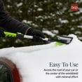 thumbnail image 4 of Best Choice Products 39" Extendable Snow Brush with Squeegee & Ice Scraper, Auto Snow Brush, Auto Ice Scraper - Lime, 4 of 9