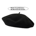 thumbnail image 5 of Women Beret Hat Solid Color Elastic Warm Soft Painter Hat Autumn Winter Travel Daily Wear Fashion Accessory, 5 of 8