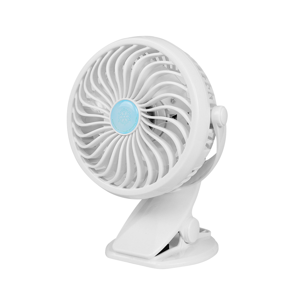 Mini Desk Fan Portable Handheld Clip on Fan Powered by Rechargeable ...