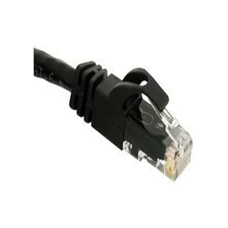 25 Ft (25ft) Cat6 Ethernet Network Patch Cable RJ45 Black 