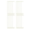 North States Wide Portico Arch Baby Gate 5 Bar Extension, Ivory (4 Pack)