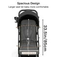 thumbnail image 6 of Gromast Compact Fold Baby Stroller, Lightweight Travel Toddler Stroller with One-Click Fold, Extendable UPF50+ Canopy, Cup Holder, UV Protected and Waterproof, One-Hand Folding - Black, 6 of 10
