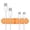 Orange#4, variant on Desktop Cable Organizer Clip - Silicone Cord Management Holder for Phone Charger & Data Cables, 9.6x2x1.2cm Office Desk Storage Solution