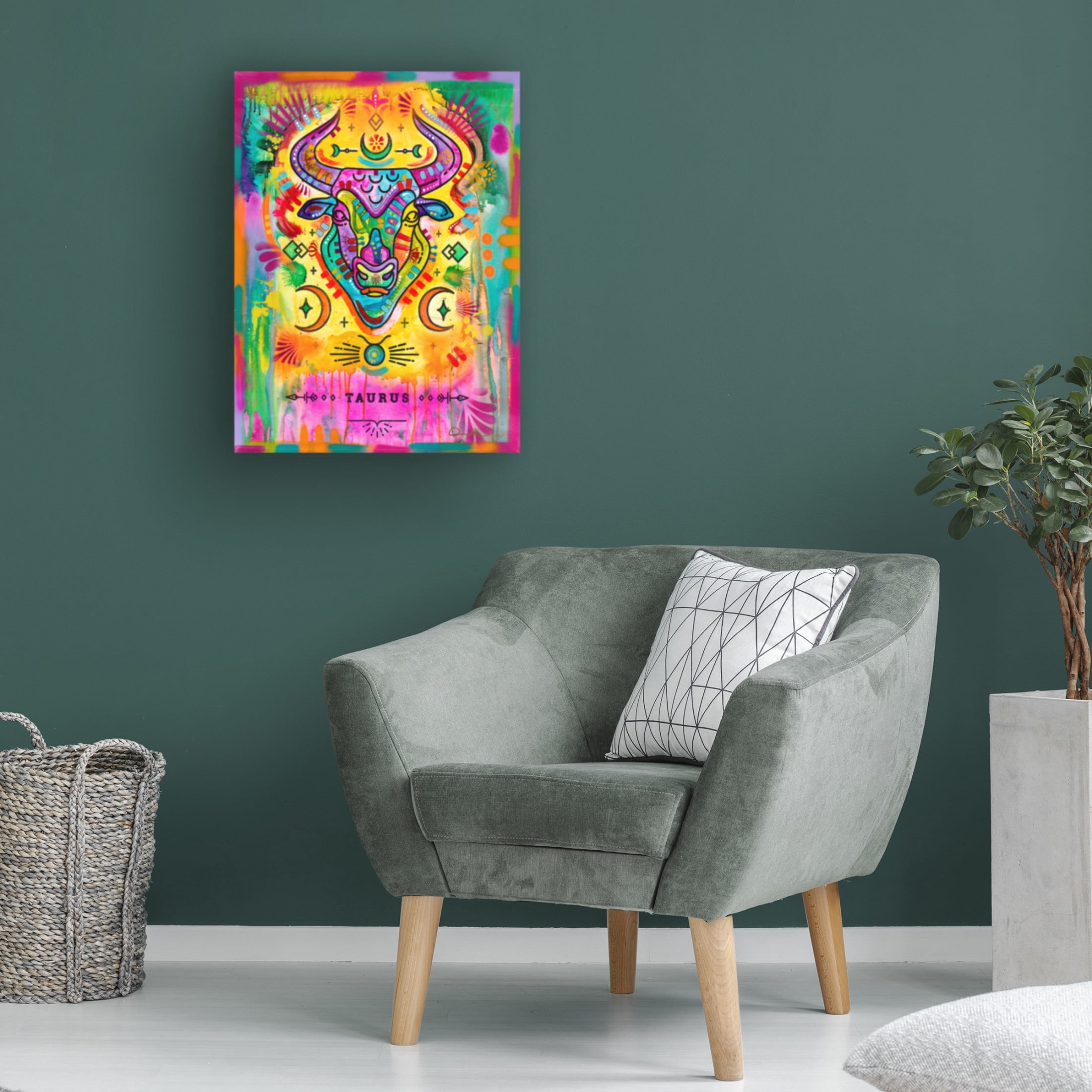 Canvas Wall Art - Dean Russo 'Taurus' Wall Art for Living Room, Bedroom, or Office Décor by Trademark Fine Art - 14 x 19 Inches