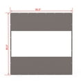 thumbnail image 2 of Domi Outdoor Living Heavy Duty Clear Panel Curtain, 18 oz Waterproof PVC Polyester Curtain, Tearproof, and Weather-Resistant Panel w/Eyelets for Patios,Gazebos,Pergolas (8'H x8'W, Gray), 2 of 8