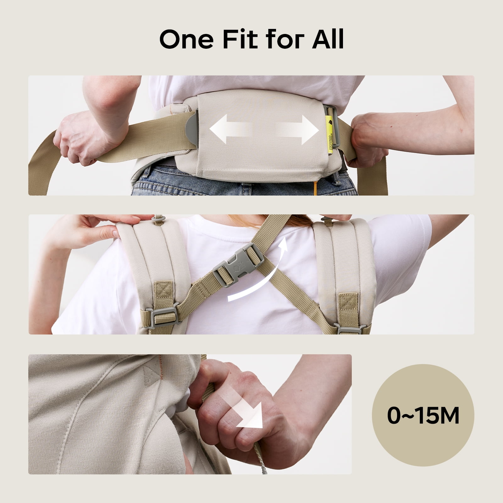 Bc Babycare CocoonGo Breathable Baby Carrier for Newborn Toddler (7-44 lbs)Ergonomic,Hip Support,Compact Foldable