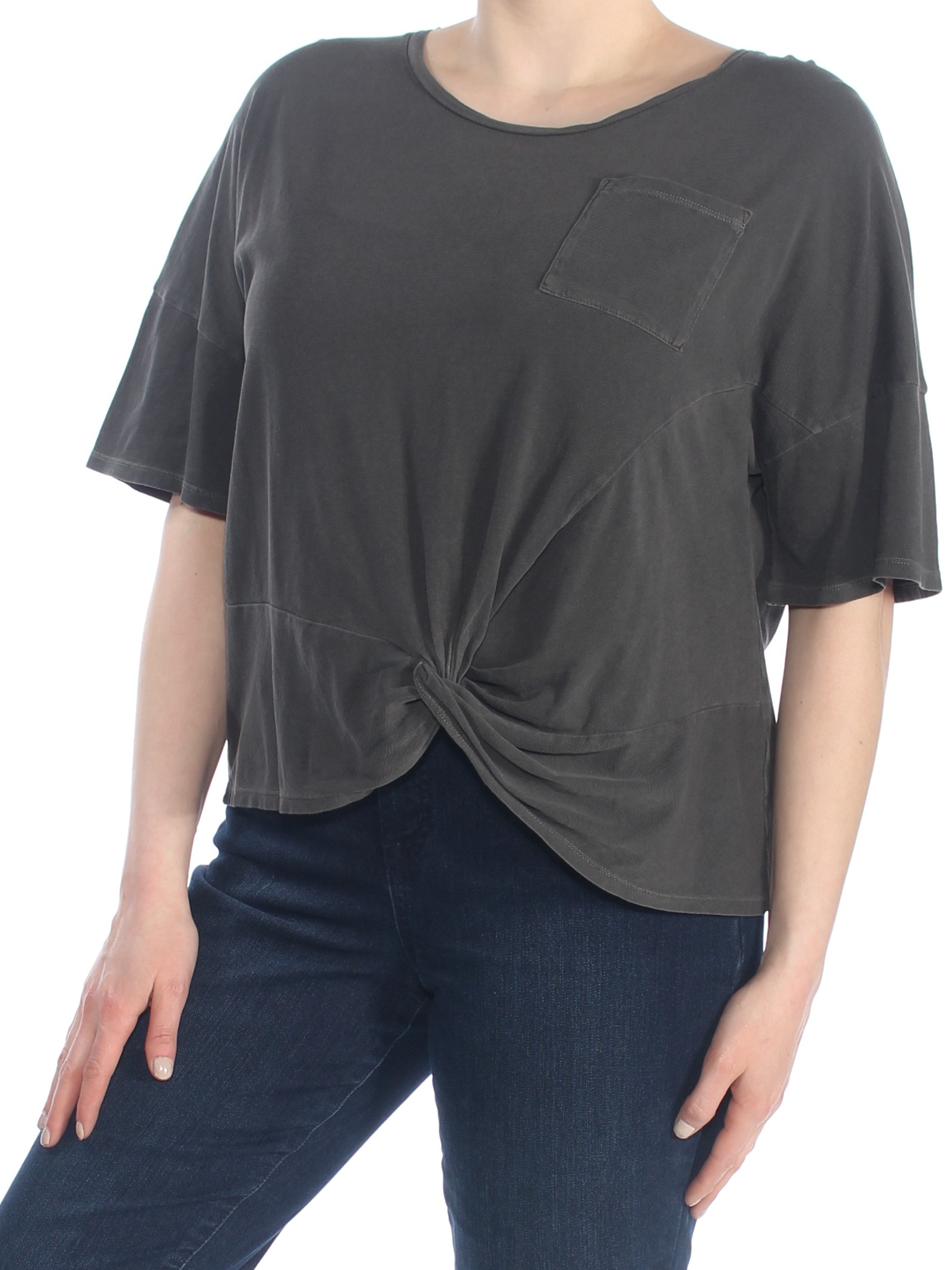 twist hem shirt