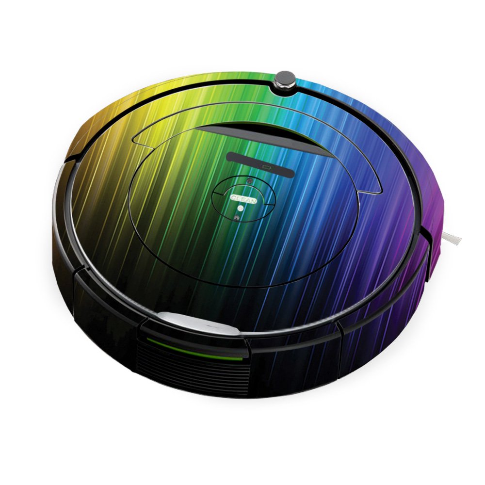MightySkins Skin for iRobot Roomba 690 Robot Vacuum Rainbow Streaks