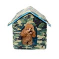 thumbnail image 2 of SENNAUX Outdoor Cat House Kitty Shelter Pet Cave Bed for Small Dog Puppy Cat Waterproof Foldable, S, 2 of 8