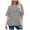Grey, variant on Women's Round Neck Half Sleeve Printed Letter Top T Shirt Womens Hiking Shirt Women Cold Gear Short Sleeve Running Shirts Women Tops for Women Casual Summer Short Pack Long Fitted Shirts for