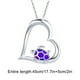 thumbnail image 3 of Fiudx Collar de Corazón, Coltación de Piedra y Nacimiento, Joyería de Plata y Ley de Mujer, Cómoda de Tortuga, Acete de Gota Agradable de La Piel, Regalo de San Valentín, para Mamá, Esposa y Novia, L, 3 of 6