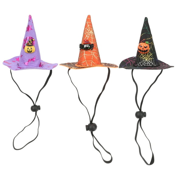 3pcs Decorative Pet Hat Wear-resistant Cat Hat Puppy Hat Pet Accessory