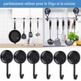 thumbnail image 4 of Powerful Magnetic Hooks, Easy Assemble For Heavy Duty Use In Industrial, Office, And Commercial Settings, Black, 6pcs, 4 of 5