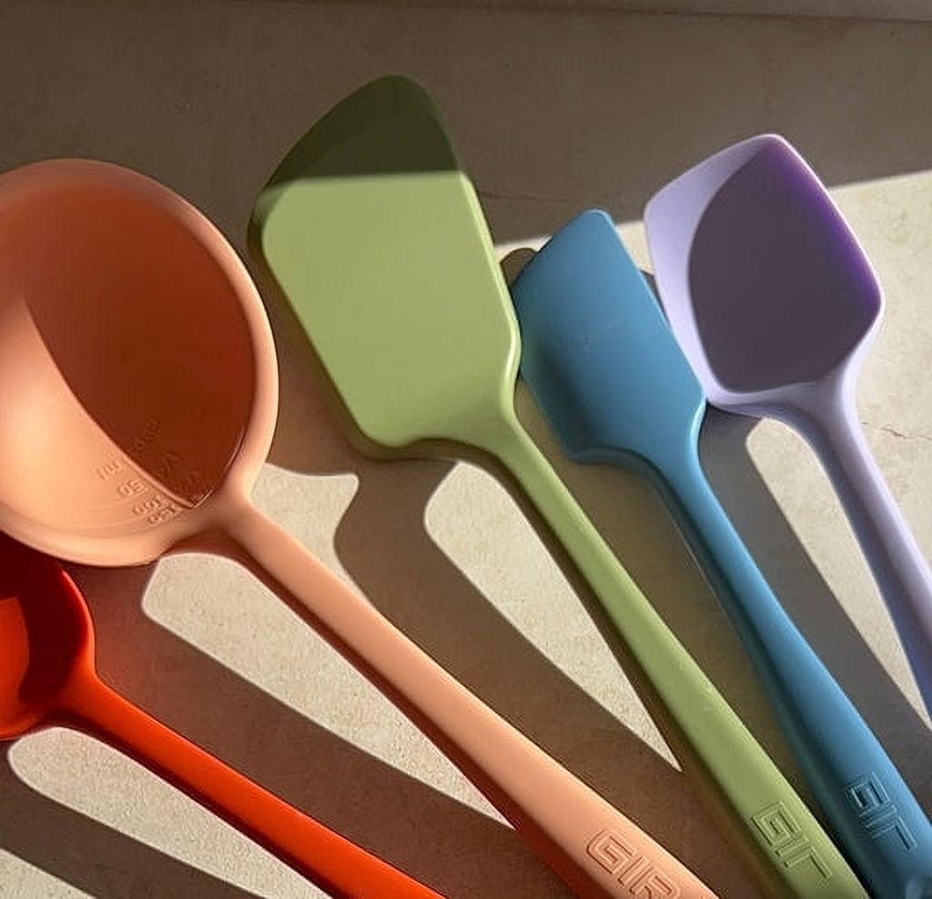 GIR Get It Right 10 Piece Ultimate Silicone Cooking Utensils Set 425°F Heat Resistant Spatula, Ladle, Flip, Spoon, Whisk, Spoonula & Peeler, Mediterranean