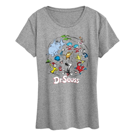 Dr. Seuss - Character Collage - Women's Short Sleeve Graphic T-Shirt