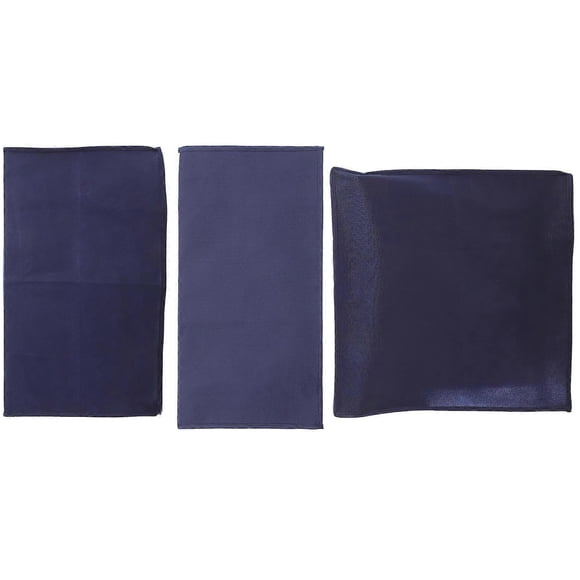 Dustproof Computer Cover Set For Home Use Blue Cloth Easy Installation 1Set