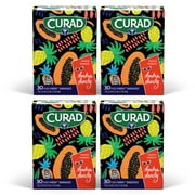 4 Pack - Curad Kendra Dandy Flex-Fabric Adhesive Bandages, Pineapples & Papayas - Standard Strip, 30 Ct 1 ea