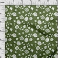 thumbnail image 2 of oneOone Cotton Poplin Green Fabric Florals Craft Projects Decor Fabric Printed By The Yard 42 Inch Wide, 2 of 4