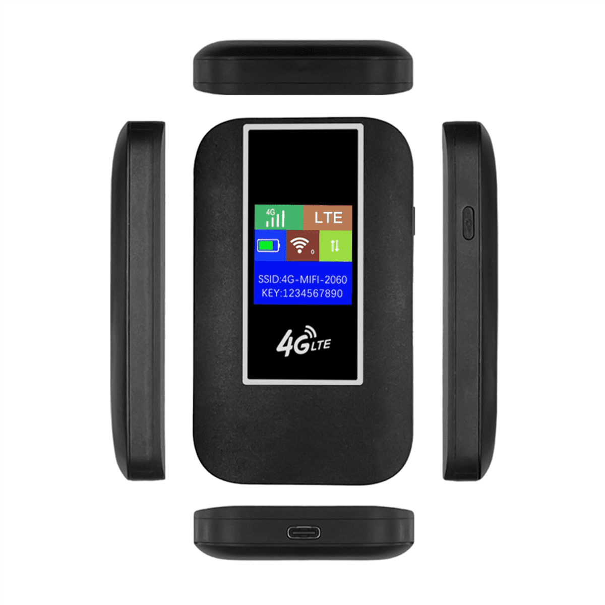 4G LTE Mobile WiFi Router with SIM Card Slot 150Mbps Pocket Hotspot Portable WiFi Router for Home  RV Camping E