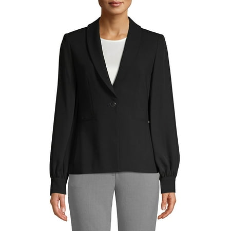 Jones New York Black Blazer - Shawl Collar Blazer