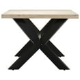thumbnail image 2 of vidaXL Dining Table 140x70x75 cm Solid Bleached Mango Wood, 2 of 5