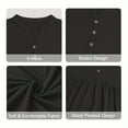 thumbnail image 6 of TARAINYA Women's Plus Size Tops Long Sleeve Henley V Neck Button Up Flowy T Shirts Tunic Loose Blouses, 6 of 8