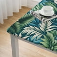 thumbnail image 5 of Awypu Tropical Palm Leaves Hawaii Jungle Decorative Summer Square Tablecloth, Washable for Home Kitchen Outdoor Decoration, 100% Polyester Fiber 52*52, 5 of 8