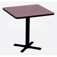 thumbnail image 1 of Square Cafe Breakroom Top in Walnut (42 in. Square/Blue), 1 of 2