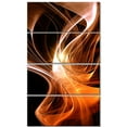 thumbnail image 2 of Design Fractal en Forme de 3d Orange - Art Mural Abstrait Contemporain, 2 of 3
