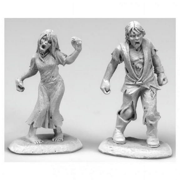 Reaper Miniatures REM03904 Dark Heaven Legends Zombie Teens Miniature Games - Set of 2