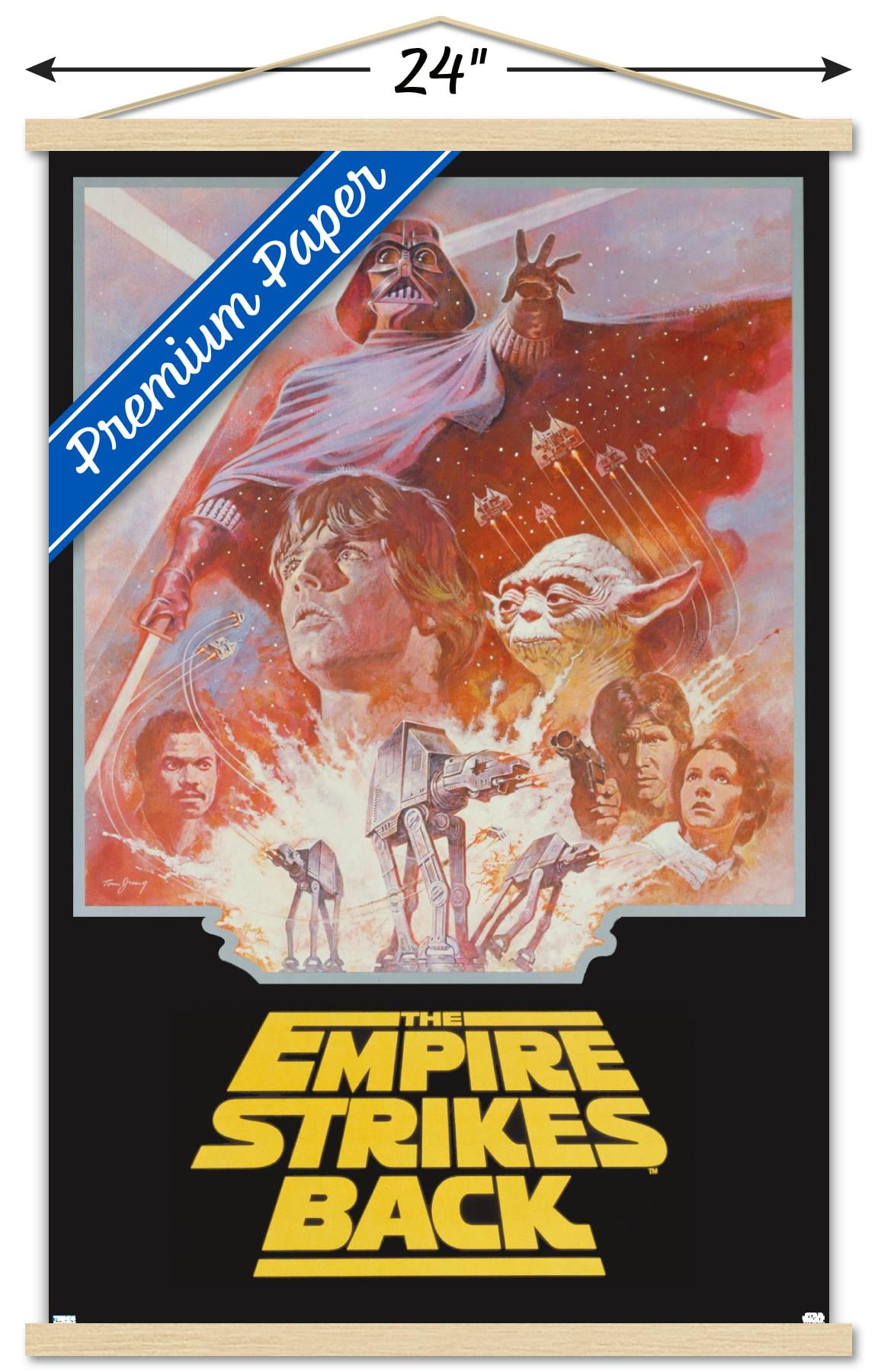 Star Wars: The Empire Strikes Back - Group One Sheet Wall Poster with Magnetic Frame, 22.375" x 34"