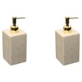 thumbnail image 2 of kurtrusly Practical Pump Bottle Shampoo Dispenser for Home Kitchen Grave 500ml 2Set, 2 of 6