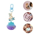 thumbnail image 3 of Unique Bargains 1 Pc Stylish Shell Mermaid Handbag Charm Bag Accessories 4.09″ Blue, 3 of 5