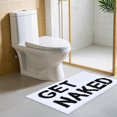 thumbnail image 3 of DUIDY Get Naked Bath Mats Non Slip (16\u201dx24\u201d) Microfiber Absorbent Cute Bath Rugs Funny Bathroom Decor for Apartment Bath mat for Tub and Shower Machine Washable White, 3 of 8