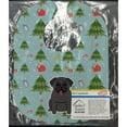 thumbnail image 2 of Christmas Pug Black Baby Bib, 2 of 3
