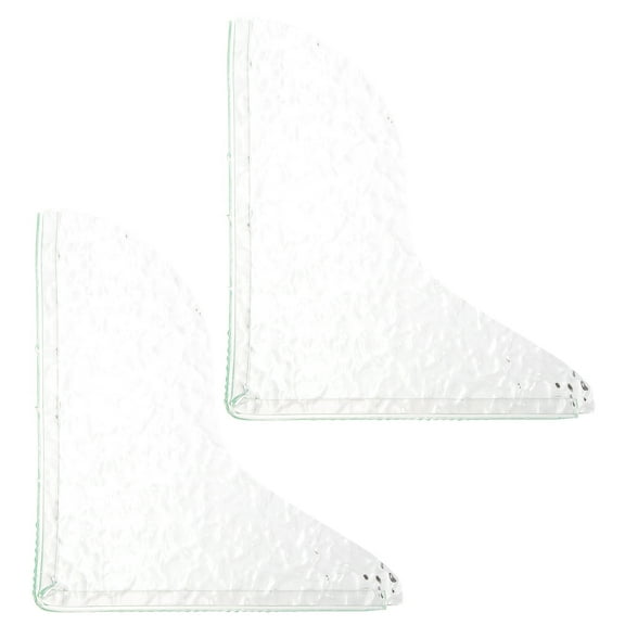 WHAMVOX Shower Splash Guard for Home Acrylic Transparent Excellent Leak Proof Design Fits Most Styles 2pcs