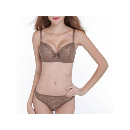 

MarinaVida Women s Bra Set Lace Sexy Push Up Underwear Lingerie Women Panties+Bralette Bra Set