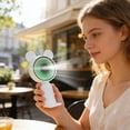 thumbnail image 3 of Portable Fan Rechargeable Mini Usb Handheld Fan with Base 3 Wind Speed Settings Compact for Outdoor Travel and Student Use, 3 of 7
