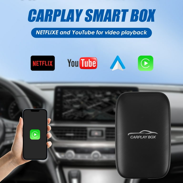 Paddsun Wireless CarPlay and Android Auto AI Box Lite for Factory Wired  CarPlay Cars Supports Netflix and  Go Wireless of Wired CarPlay and