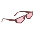 thumbnail image 3 of STARTIST Women Stylish Pentagon Sunglasses Outdoor Protection Eyeglasses - Red Frame,, 3 of 6