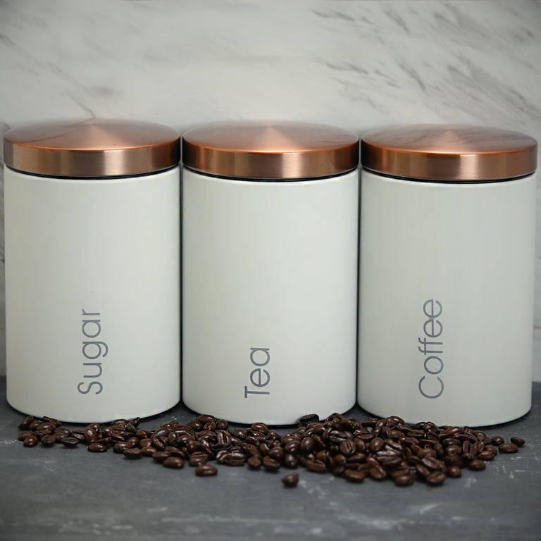 MegaChef Essential Kitchen Storage 3 Piece Sugar, Coffee and Tea